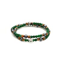 Bracelet Antracite Twist in Semiprecious stones TW10 ESSEX - TW10 ESSEX